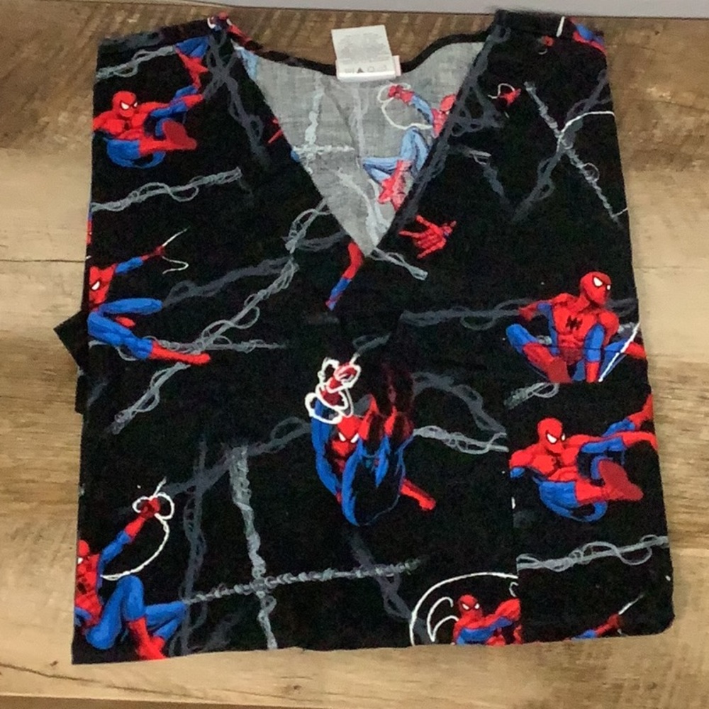 Marvel and Spider Man woman scrub